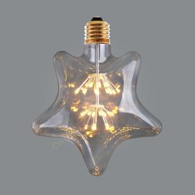 LED Light Bulb 3W Colorful Stars ST64 Retro Edison Decoration