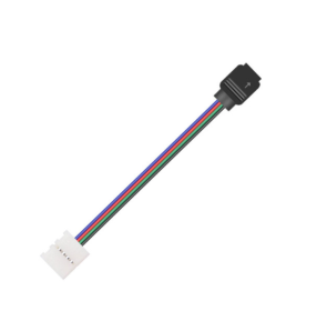 Rgb Lamp With Double Head Welding-Free Buckle With Cable Led Colorful Light Bar Cable 4Pin Female To Buckle 10Mm