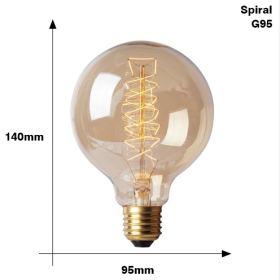 Edison Bulb E27 220V 40W ST64 A19 T45 G80 G95 G125 Incandescent filament bulb lighting Retro Edison Light Bulb